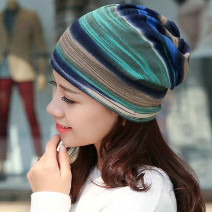 Flannel Warm Bonnet Beanie - Image 3