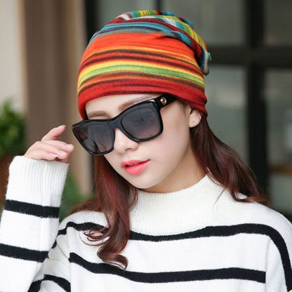 Flannel Warm Bonnet Beanie - Image 4