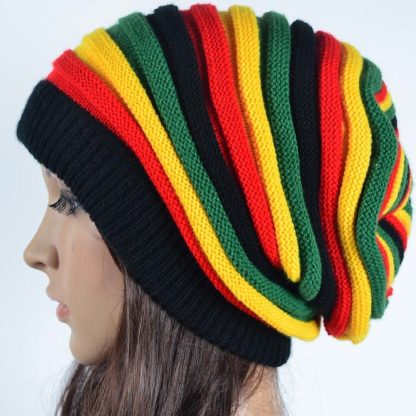 Multi-Color Striped Beanie - Image 2