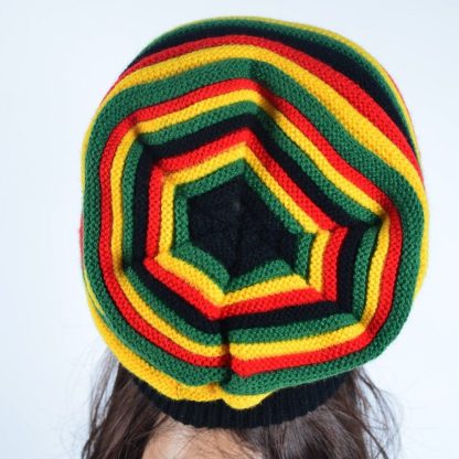 Multi-Color Striped Beanie - Image 3