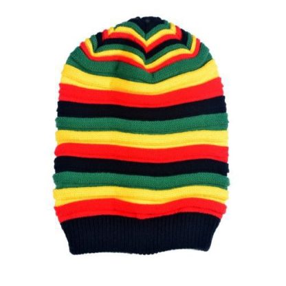 Multi-Color Striped Beanie - Image 4