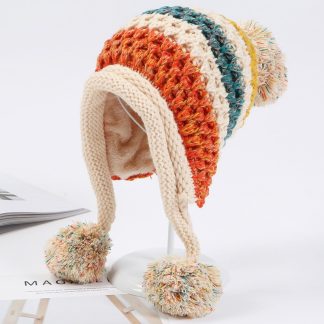 Stylish Winter Earflap Beanie Cap