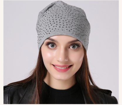 Sparkling Chic Rhinestone Slouchy Beanie