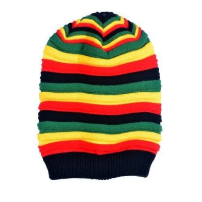 Multi-Color Striped Beanie - Image 6