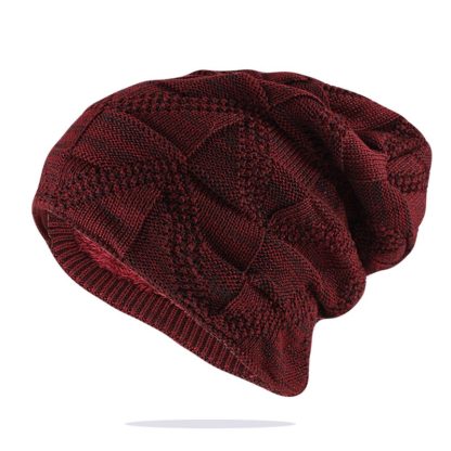 Color Splash Casual Knitted Bonnet - Image 6