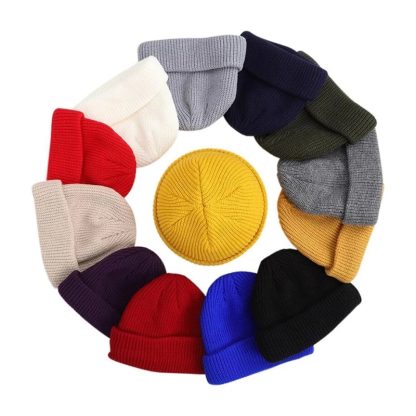 Short Roll-up Edge Beanie Cap - Image 5