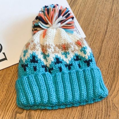 Vibrant Winter Wonderland Beanie - Image 5