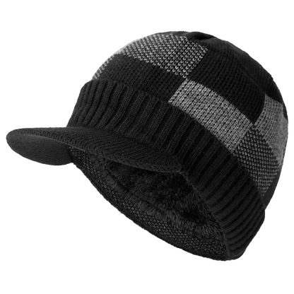 Classic Cable-Knit Woolen Beanie Cap