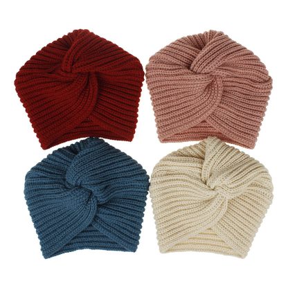 Chic Cross Knit Beanie Hat - Image 2