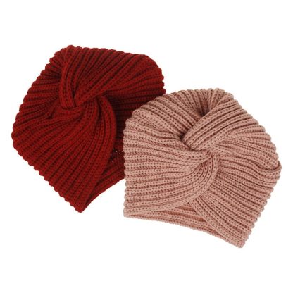 Chic Cross Knit Beanie Hat - Image 3