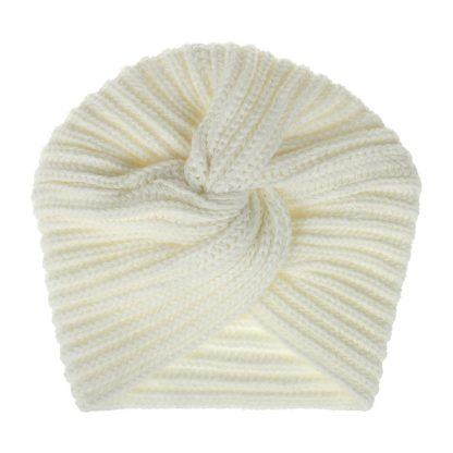 Chic Cross Knit Beanie Hat - Image 5