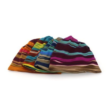 Stylish Striped Soft Beanie - Image 6