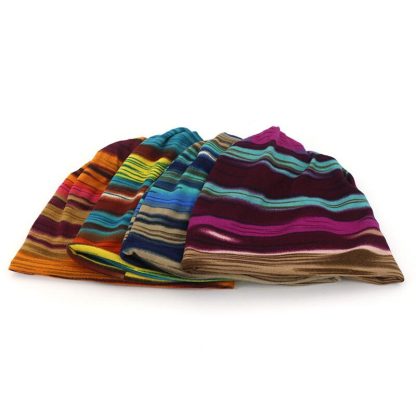 Flannel Warm Bonnet Beanie - Image 5