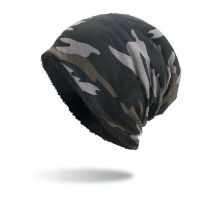 Camo Comfort Crochet Beanie