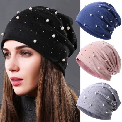 Rhinestone-Adorned Beanie - Image 2