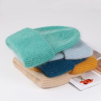 Fuzzy Trimmed Winter Beanie - Image 3