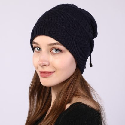Stretchy Beanie Hat Scarf Combo - Image 2