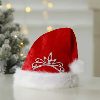 Plush Santa Claus Christmas Hat - Image 11