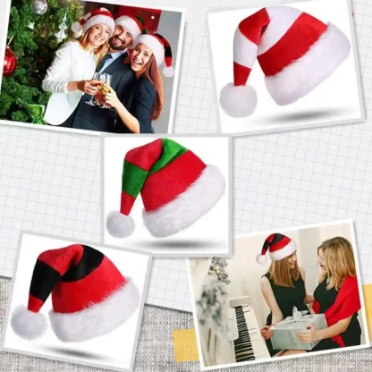 Plush Santa Claus Christmas Hat - Image 3