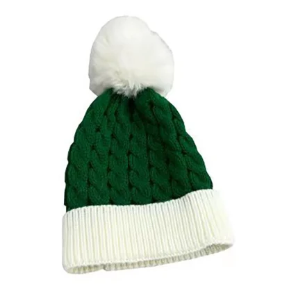 Santa Claus Striped Winter Beanie - Image 2