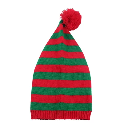 Elf Santa Striped Beanie - Image 2