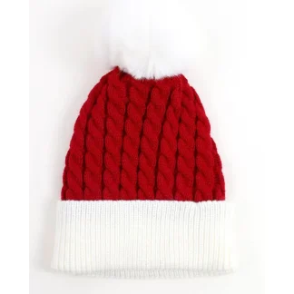 Santa Claus Striped Winter Beanie