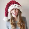 Long Knit Santa Beanie