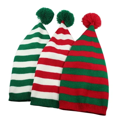 Elf Santa Striped Beanie - Image 6