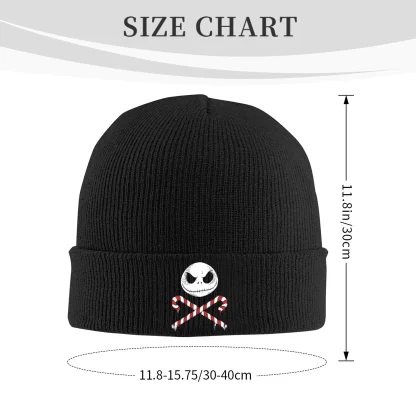 Skull Knit Beanie hat - Image 6