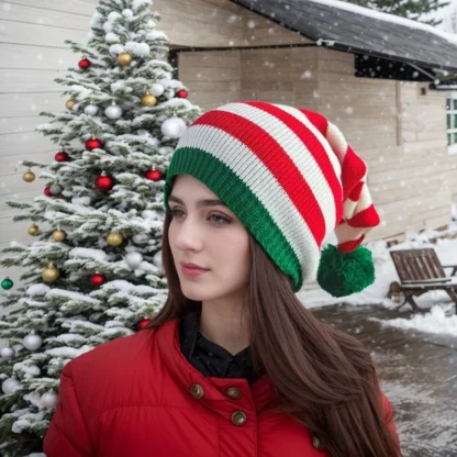 Festive Knit Hat for Adults