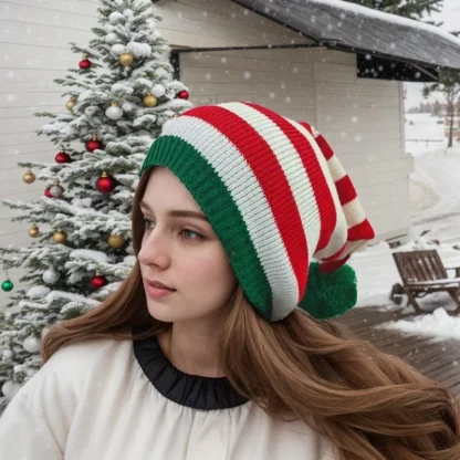 Festive Knit Hat for Adults - Image 4