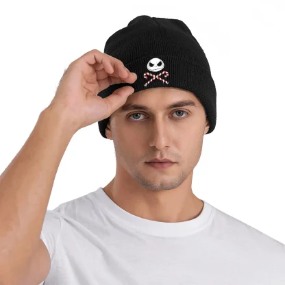 Skull Knit Beanie hat - Image 2