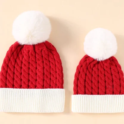 Santa Claus Striped Winter Beanie - Image 4