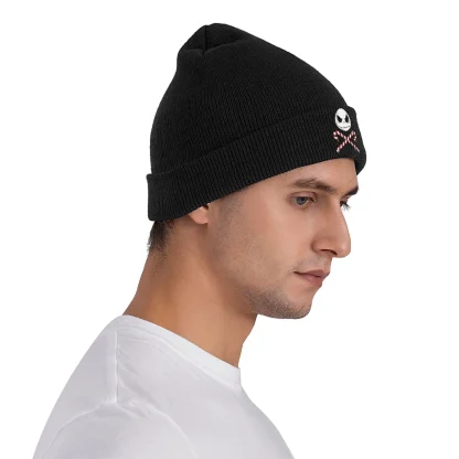 Skull Knit Beanie hat - Image 5