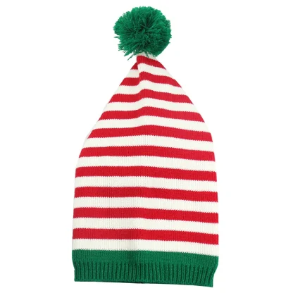 Elf Santa Striped Beanie - Image 4