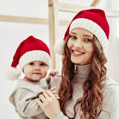Cute Pompom Christmas Beanie - Image 2