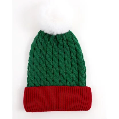 Santa Claus Striped Winter Beanie - Image 3